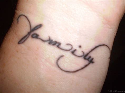 You can also express your love to your family with images. 51 Pretty Family Wording Tattoos On Wrist