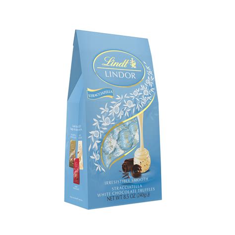 Lindt Lindor Stracciatella White Chocolate Candy Truffles 85 Oz Bag