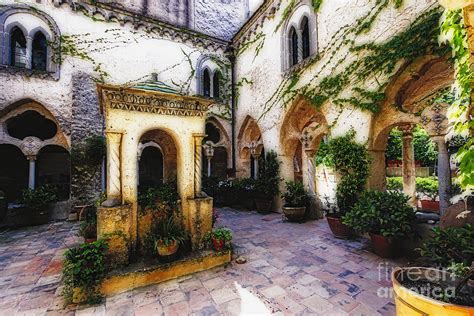 Southern Italy Villa Courtyard Photograph By George Oze