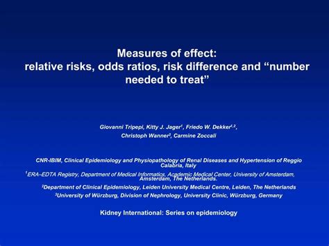 Ppt Measures Of Effect Relative Risks Odds Ratios Risk Difference