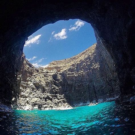 Open Ceiling Sea Cave In Kauai Hawaii Pics
