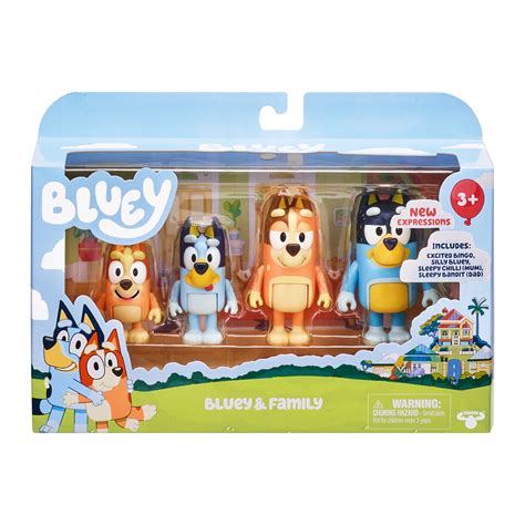 Bluey 4 Pack Figurines New Expressions Bluey Official Website