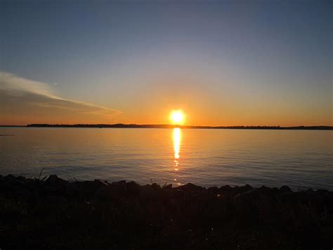Sunset Over Chesapeake Bay Photograph By Valia Bradshaw