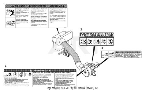 Gravely 836014 000101 48 Grass Bagger Parts Diagram For Decals