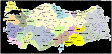 Türkiye Haritası Türkiye Haritası Yerbilgisi
