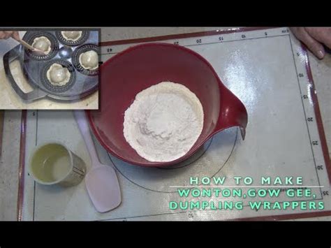Spoon 1 tsp of pork mixture into centre of each. How to Make Dumpling Skins or Gow Gee, Wonton wrappers ...