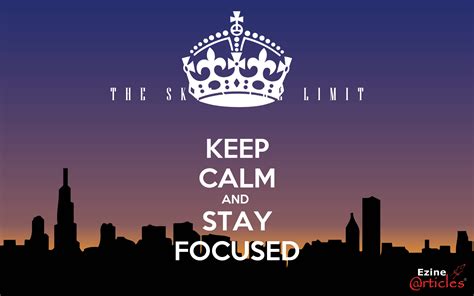 Keep Calm And Stay Focused Poster Vivian Zheng Keep Calm O Matic