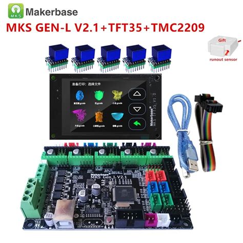 Mks Gen L 2 1 Mainboard Mks Wifi Module Mks Tft35 Lcd Tft 35 Display