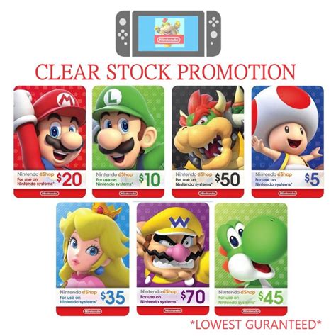Gamecarddelivery offers the fastest online delivery of game cards (google play, itunes, psn, etc) internationally & in the usa. (LOWEST GUARANTEED) Nintendo Switch eShop Prepaid Gift Top Up Card (USD) | Shopee Malaysia