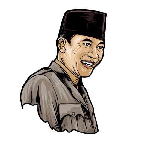 Gambar Ilustrasi Vektor Wira Indonesia Ir Soekarno Soekarno Indonesia