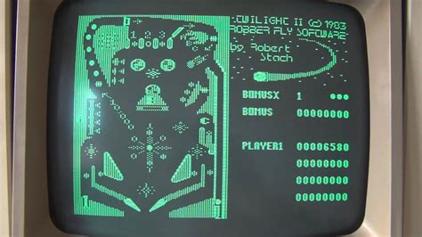 Vintage Apple Iie Pinball Game Youtube