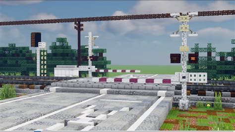 Minecraft Railroad Crossing Gates Tutorial New Youtube