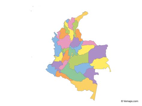 Mapa Colombia Png