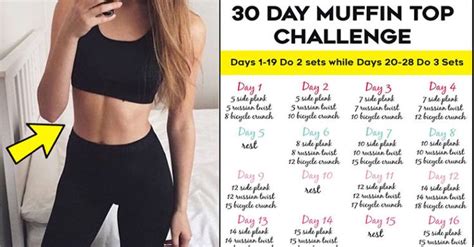 30 Day Muffin Top Challenge For A Smaller Waist Mit Bildern