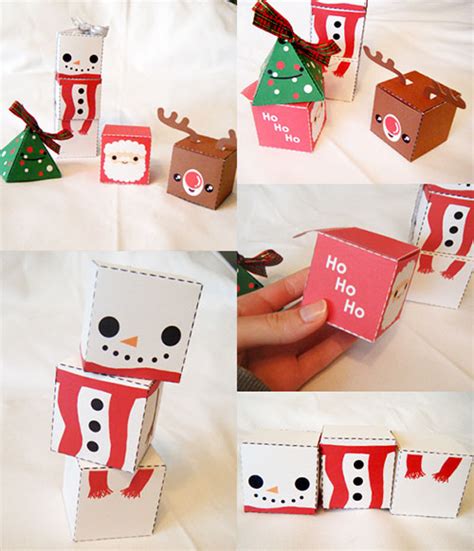Christmas Cubee Paper Toys Paperized Crafts