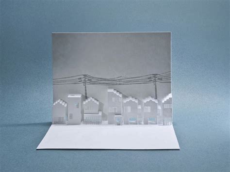 Pop Up Paper Architecture Made With Laser Cut 10 Fubiz Media