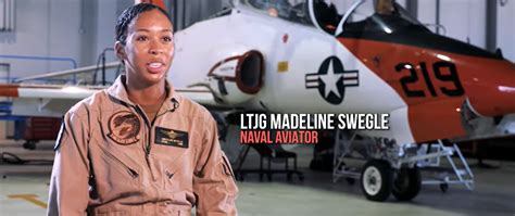 Us Navy Reveals First Black Female Fighter Pilot Madeline Swegle 47