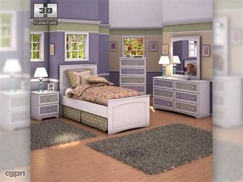 Ashley Sonya Metal Bedroom Set 3d Model 49 3ds Lwo Max Obj Free3d