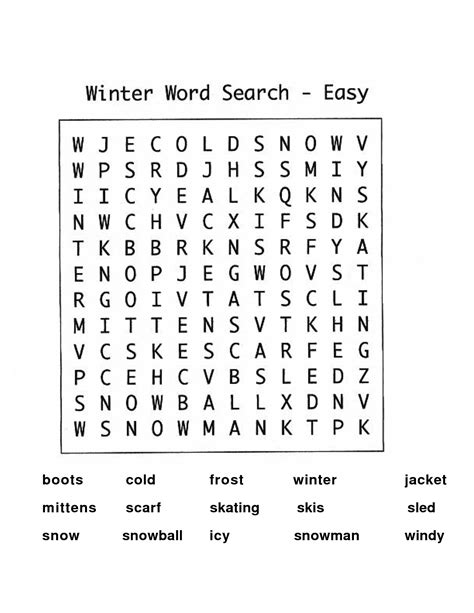 5 Best Images Of Easy Printable Word Finds Easy Fall