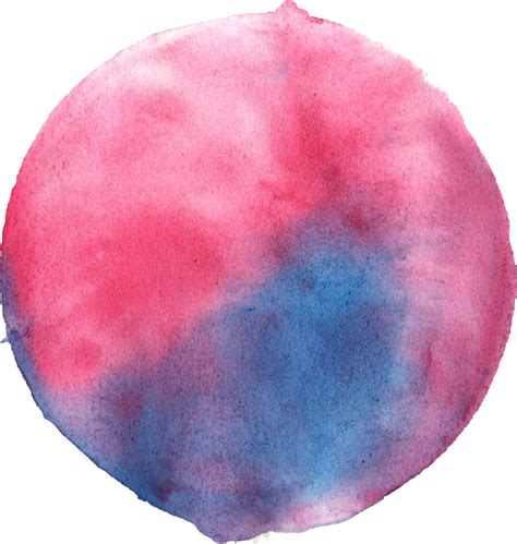 10 Abstract Watercolor Circle Png Transparent Vol 2