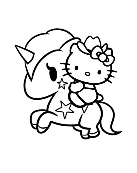 Hello Kitty Unicorno Da Colorare Coloring And Drawing