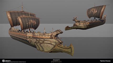 Artstation Assassins Creed Odyssey Boats Tiphaine