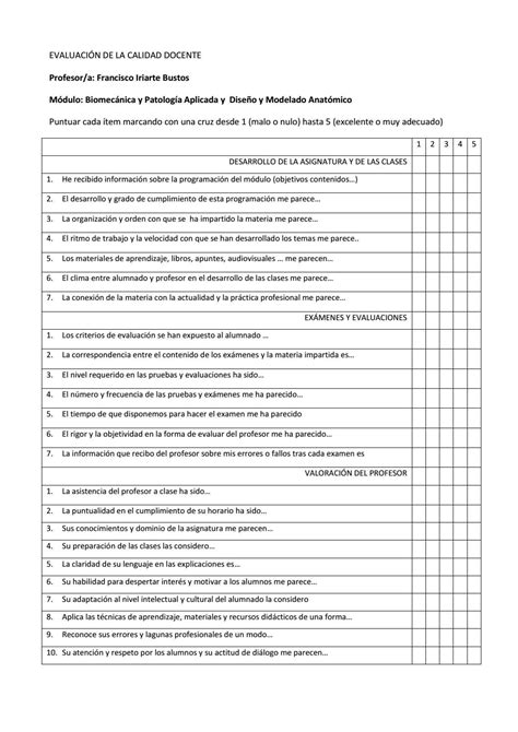 Encuesta de evaluación del profesor by firibus303 Issuu