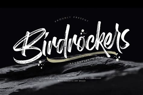 Brush script regular was designed by softmaker software gmbh. Birdrockers Brush Font - Dafont Free