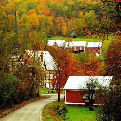 Anticipating Autumn In The Village Of East Orange Vermont Vermont