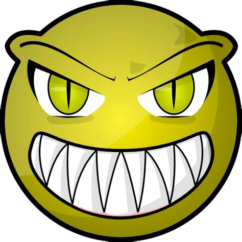 Cartoon Scary Faces Clipart Best