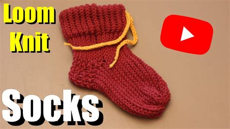 How To Loom Knit Socks Beginner Tutorial Youtube