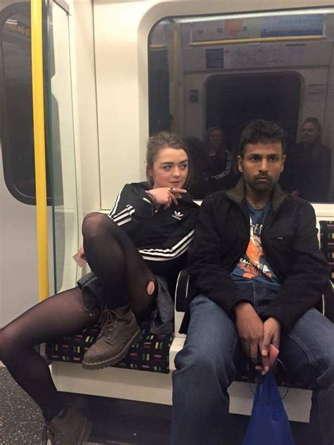 Maisie Williams In Subway Celebs