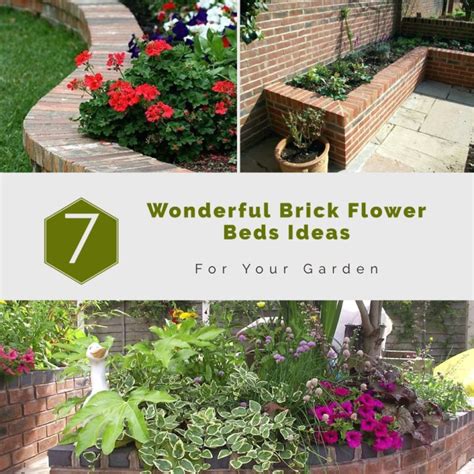 7 Wonderful Brick Flower Beds Ideas For Your Garden Homagz