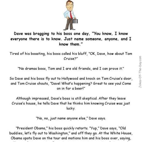 Dave Was Bragging To His Boss Long Funny Story Funny Kid Memes Funny