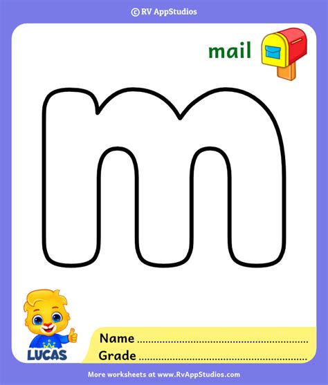Free Letter M Coloring Pages