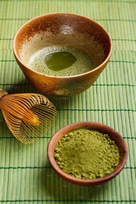 Powdered Green Tea ~ Food And Drink Photos ~ Creative Market