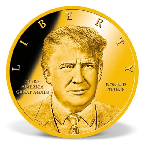 Donald Trump Presidential Leadership Coin Gold Layered Gold
