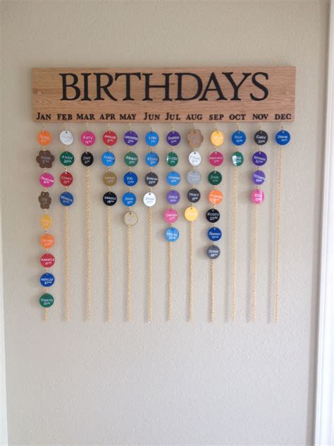 Birthday Calendar Pinterest Done By Me Diy Calendar Classroom