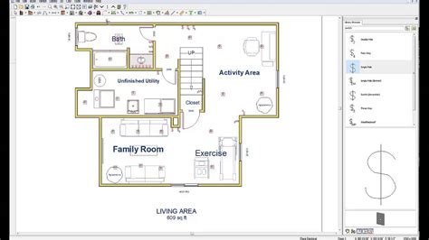 4 rooms 2 sockets per room (8 double sockets total). Wiring your basement- basement electric design plan - YouTube
