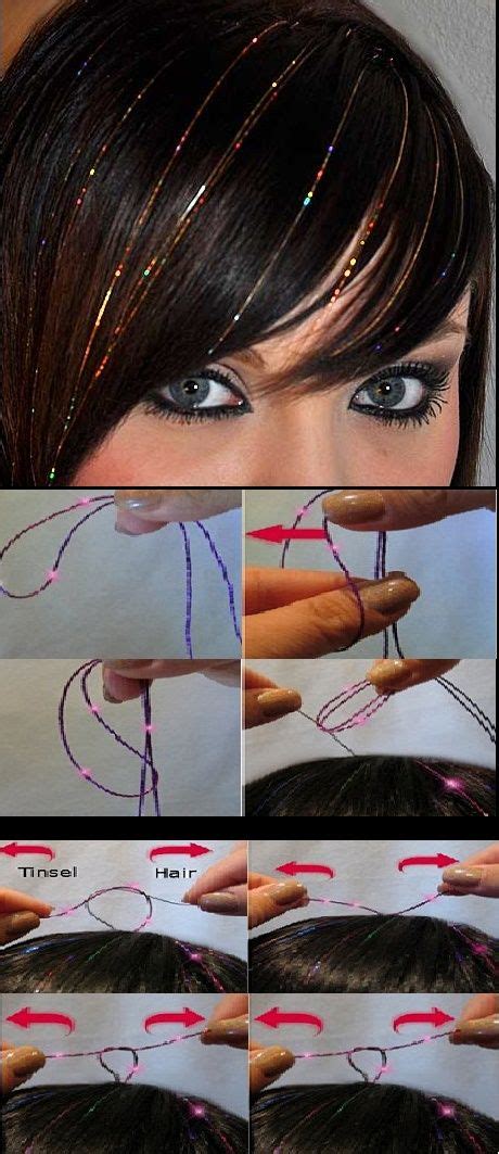 How To Apply Hair Tinsel Hair Tinsel Glitter Hair Fairy Hair