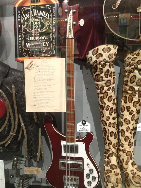 Cliff Burtons Bass Guitar At The Rock And Roll Hall Of Fame R