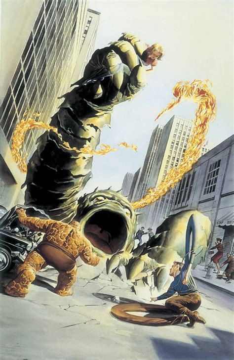 The Fantastic Four Number One Cover Recreation By Alex Ross Alex