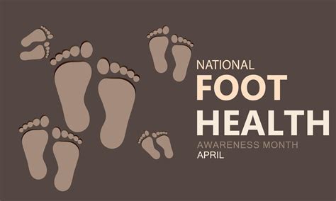 Foot Health Awareness Month Template For Background Banner Card
