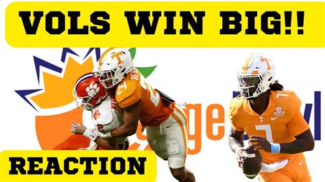 Vols Football Vols Win Big Over Clemson Reaction Vols News Updatetennessee Vols Football