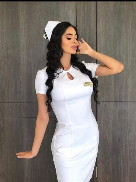 White Nurse Dress Nurse Dress Uniform White Dress Nursing Cap