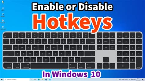 How To Enable Or Disable Keyboard Shortcut Key Or Hotkeys In Windows 10