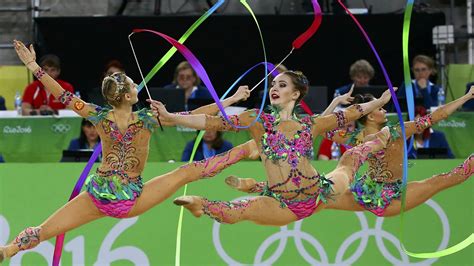 Bbc Sport Olympic Gymnastics Rhythmic 2016 Final Womens Group