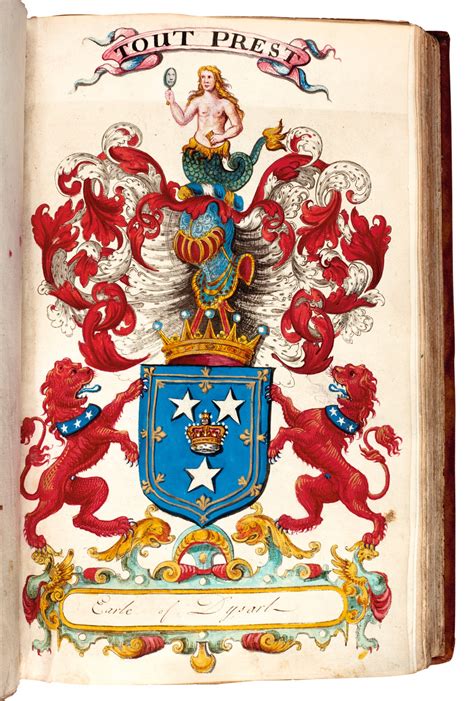 Scotland Heraldry A Volume Of Hand Coloured Engravings And Drawings
