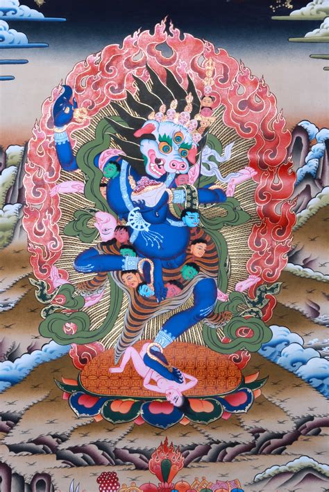 Tibetan Buddhist Deity Simha Dakini Exotic India Art