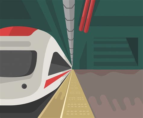 Metro Train Vector Vector Art And Graphics